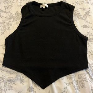 Black crop top
